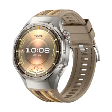 HUAWEI WATCH GT 6 Pro 46mm Titanium-Brown/ Woven Strap/ Up to 21-Day Battery Life/ Super-Accurate GPS/ Pro-Level Sports/ Compatible with Android & iOS
