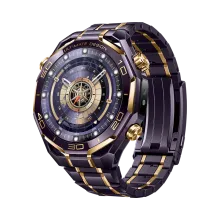HUAWEI WATCH ULTIMATE DESIGN Royal Gold/ Purple Ceramic Bezel with 18K Gold/ Ultra Reliable Liquid Metal/ Multi-Sensing X-TAP