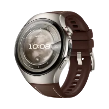 HUAWEI WATCH 5 46mm Titanium Brown/ Multi-sensing X-TAP Technology/ Health MOT on Your Wrist/ Aerospace-grade Titanium/ Compatible with Android & iOS/ Up to 11-Day Battery Life