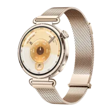 HUAWEI WATCH GT 6 41 mm / Behuizing van titaniumlegering /Gouden milanese band / Batterijduur tot 21 dagen / GPS / Compatibel met iOS en Android