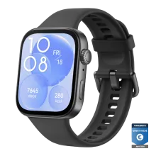 HUAWEI WATCH FIT 3 / Zwart / Fluorelastomeer polsband / GPS / Bluetooth / Compatibel met iOS en Android