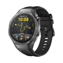 HUAWEI WATCH GT 5 Pro 46mm Zwart fluoroelastomeer band/ GPS / Bluetooth 5.2 / Compatibel met iOS en Android