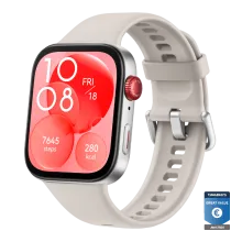 HUAWEI WATCH FIT 3 / Wit / Fluorelastomeer polsband / GPS / Bluetooth / Compatibel met iOS en Android