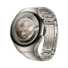 HUAWEI WATCH 5 46mm Titanium Silver/ Multi-sensing X-TAP Technology/ Health MOT on Your Wrist/ Aerospace-grade Titanium/ Compatible with Android & iOS/ Up to 11-Day Battery Life