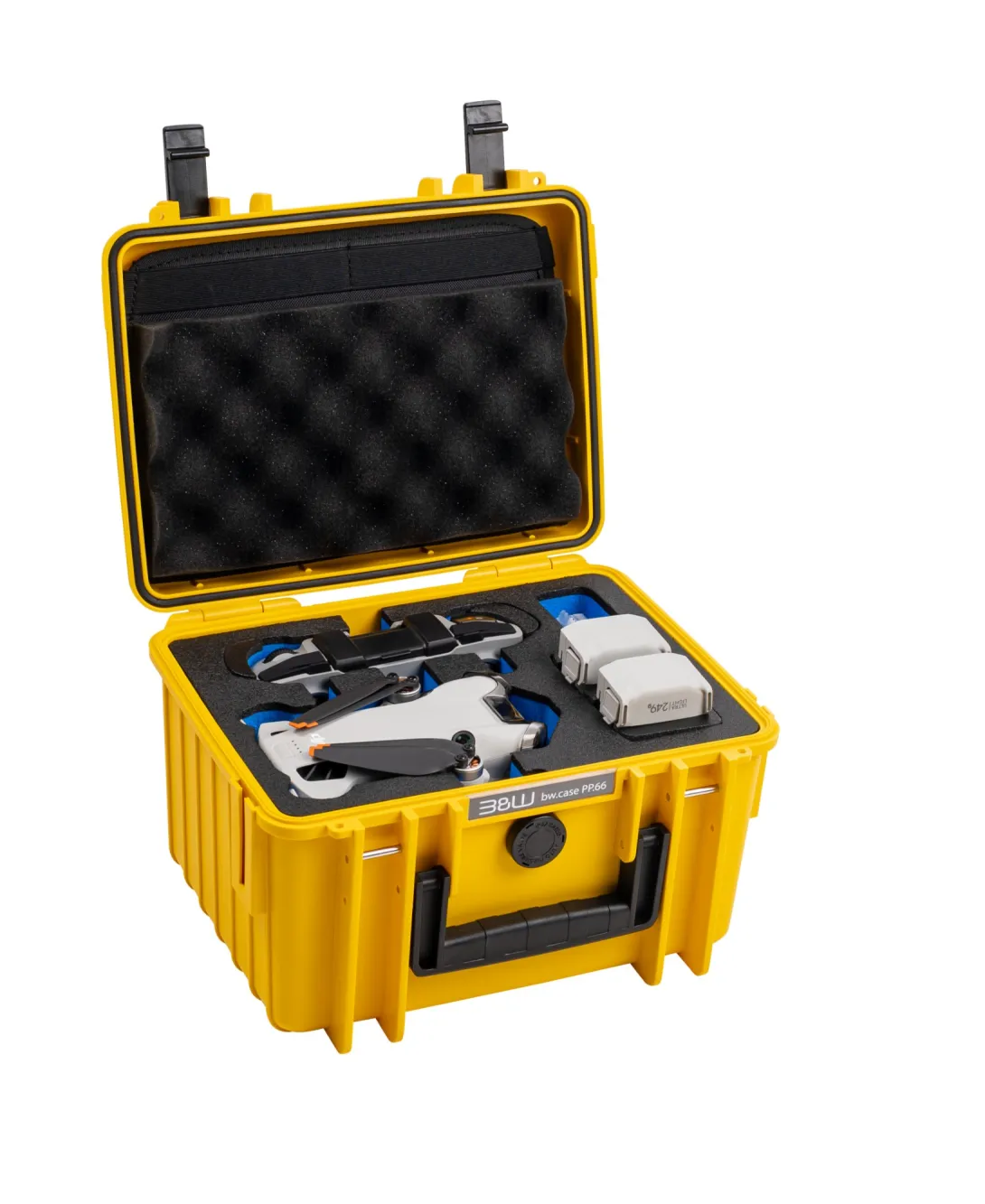 B&W Cases PP.66.Y.MINI4 camera drone case Hard case Yellow Polypropyle