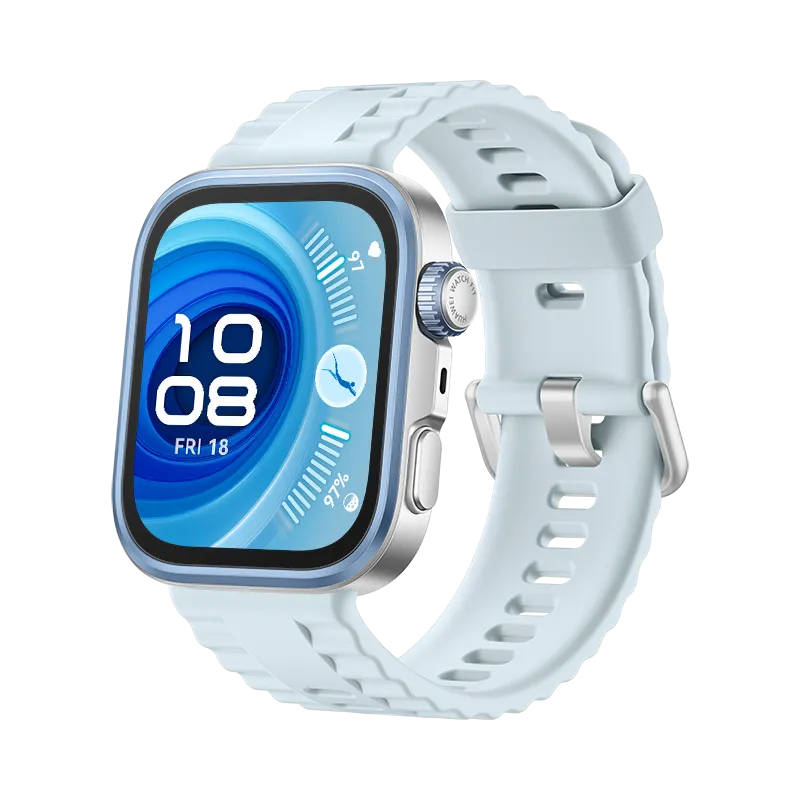 HUAWEI WATCH FIT 4 Pro/ Titanium Blue/ Fluoroelastomer Strap/ GPS/ Bluetooth 5.2/ Up to 10-Day Battery Life/ Compatible with Android & iOS