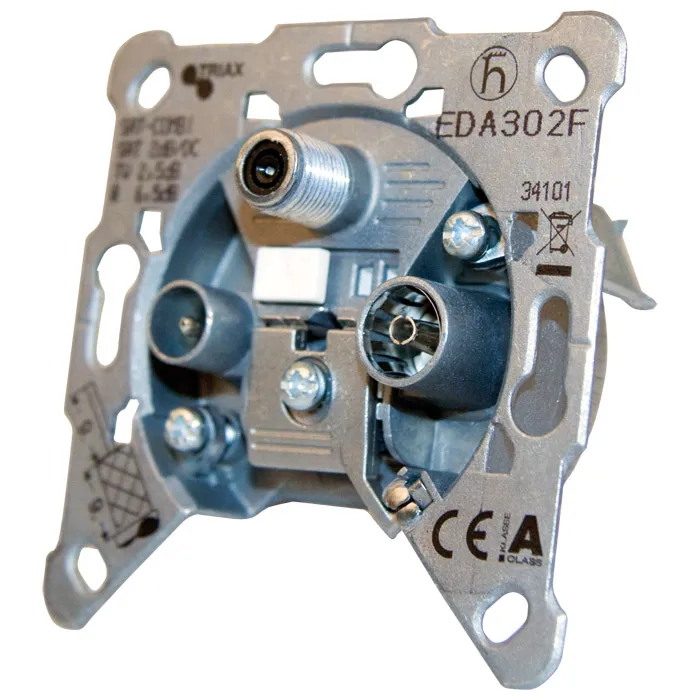 Triax EDA 302 F socket-outlet Silver