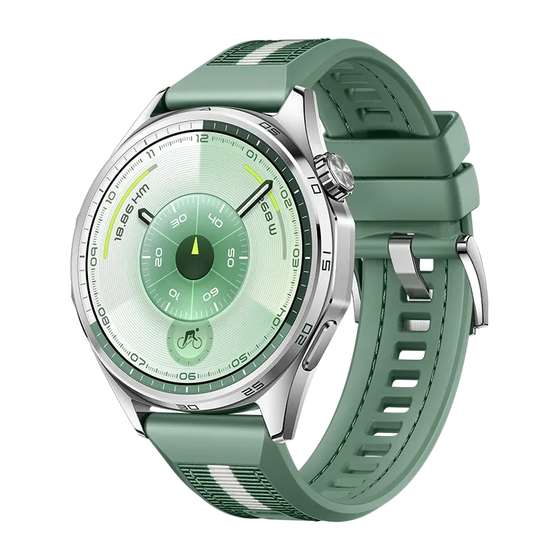 HUAWEI WATCH GT 6 46mm Green/ Woven Strap/ Up to 21-Day Battery Life/Accurate GPS and Heart Rate Tracking/ Virtual Cycling Power/ Compatible with Android & iOS HUAWEI WATCH GT 6 46mm Green/ Woven Strap/ Up to 21-Day Battery Life/Accurate GPS and Heart Rate Tracking/ Virtual Cycling Power/ Compatible with Android & iOS