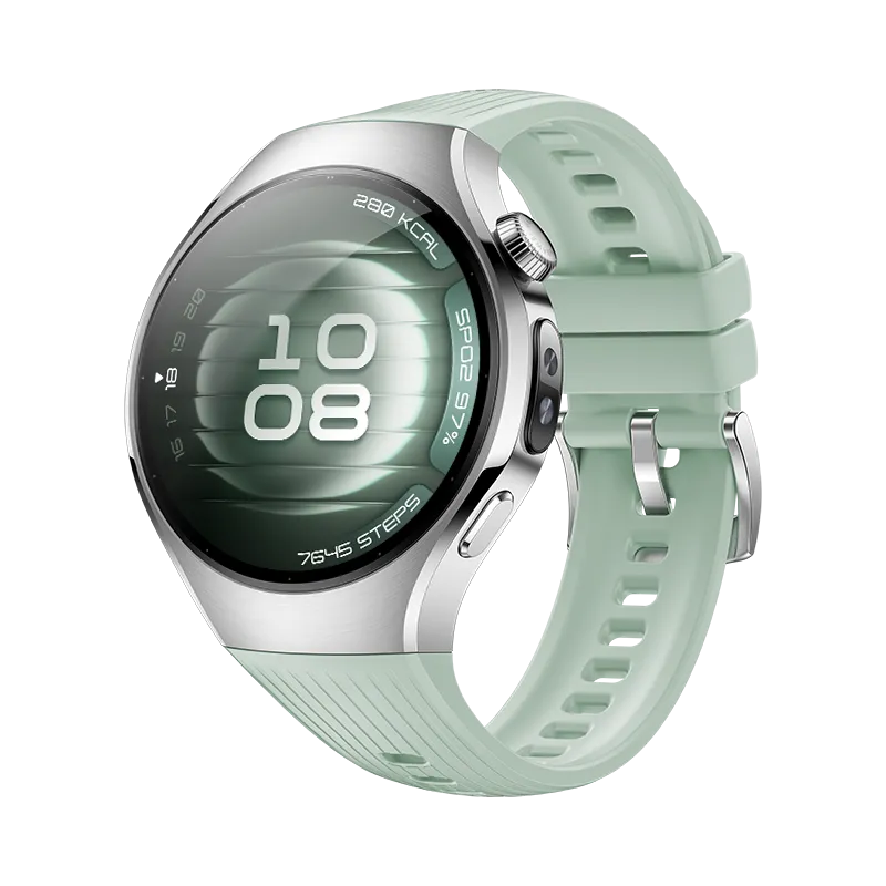 HUAWEI WATCH 5 42mm Green/ Multi-sensing X-TAP Technology/ Health MOT on Your Wrist/ Aerospace-grade Titanium/ Compatible with Android & iOS/ Up to 11-Day Battery Life