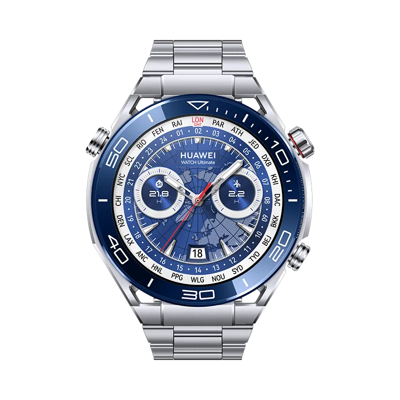 HUAWEI WATCH Ultimate Blauw/ 48mm/ GPS/ Titanium band