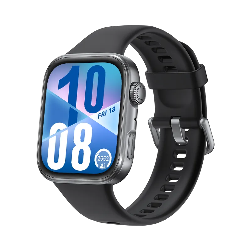 HUAWEI WATCH FIT 4/Zwart /Fluorelastomeer band /GPS/Bluetooth 5.2 /Smartwatch /Compatibel met iOS en Android