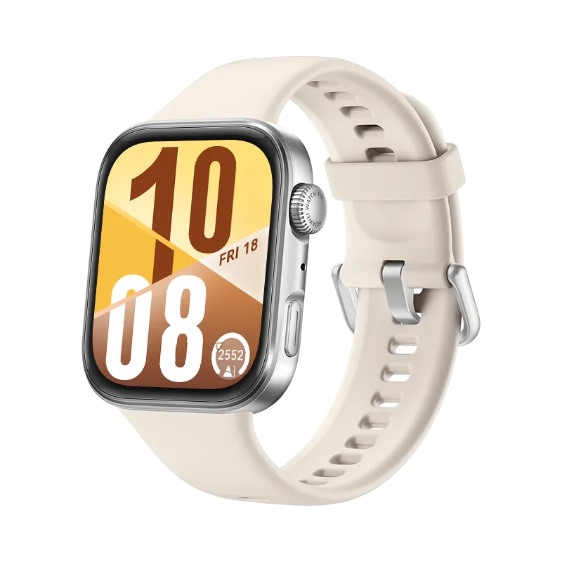 HUAWEI WATCH FIT 4/ Aluminum Alloy White/ Fluoroelastomer Strap/ GPS/ Bluetooth 5.2/ Up to 10-Day Battery Life/ Compatible with Android & iOS