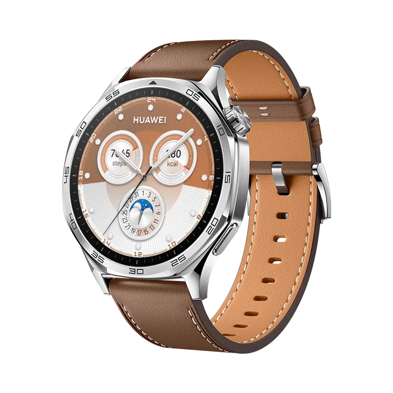 HUAWEI WATCH GT 5 46MM Brown / Up to 2-week Battery life / All-New running and cycling experience / Sleep monitoring / Bluetooth Call / Water resistance / GPS