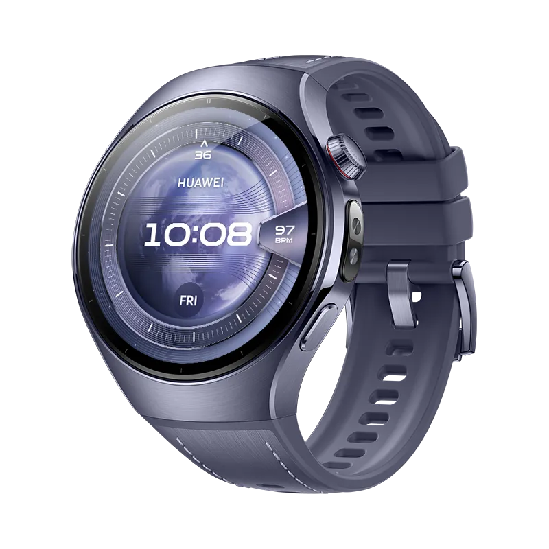 HUAWEI WATCH 5 46mm Titanium Purple/ Multi-sensing X-TAP Technology/ Health MOT on Your Wrist/ Aerospace-grade Titanium/ Compatible with Android & iOS/ Up to 11-Day Battery Life