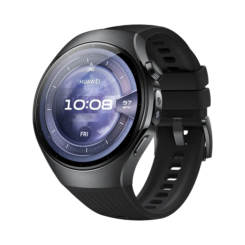 HUAWEI WATCH 5 46mm Black/ Multi-sensing X-TAP Technology/ Health MOT on Your Wrist/ Aerospace-grade Titanium/ Compatible with Android & iOS/ Up to 11-Day Battery Life