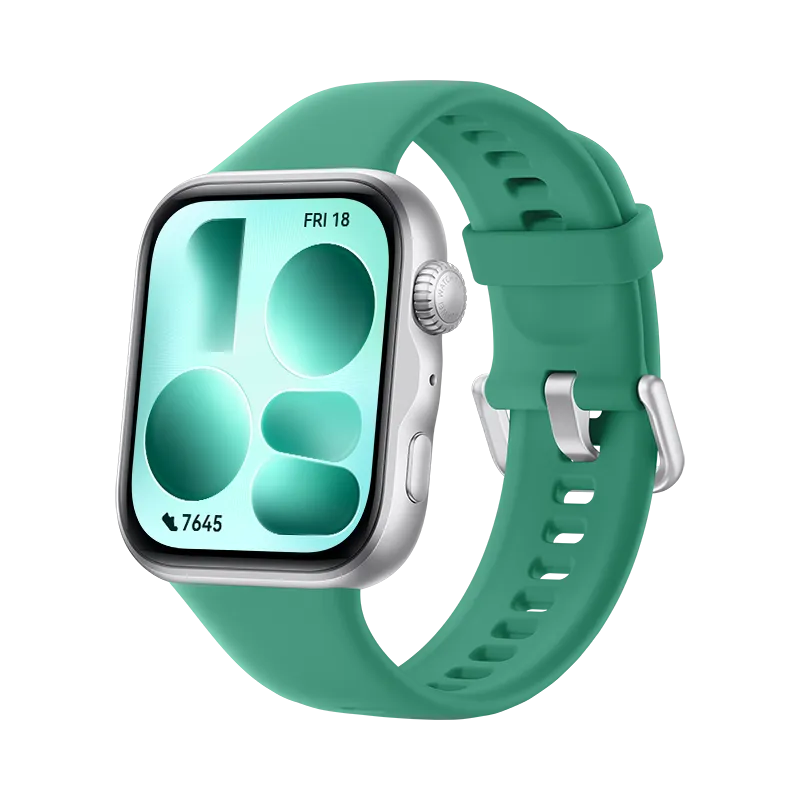 HUAWEI WATCH FIT 5 Green/ Slim and Lightweight Design/ Scientific Sleep Evaluation/ Mini Workout/ Fall Detection/ 10-Day Battery Life/ Compatible with iOS and Android/ NFC Payment