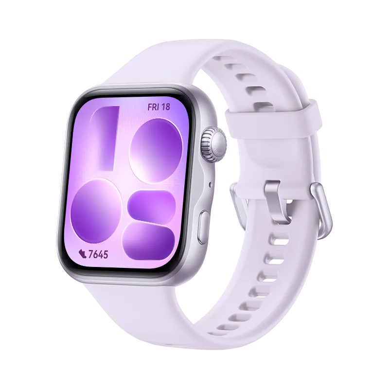 HUAWEI WATCH FIT 5 Lilac/ Slim and Lightweight Design/ Scientific Sleep Evaluation/ Mini Workout/ Fall Detection/ 10-Day Battery Life/ Compatible with iOS and Android/ NFC Payment