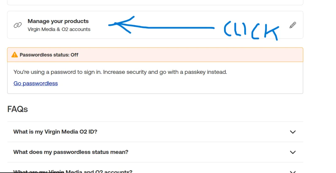 Virgin media app password to use with Microsoft outlook